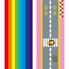 Rainbow Runway Floor Sticker: Removable, Self-Adhesive Decoration for Kids' Rooms, Malls, and Schools