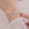 Women's Diamond-Studded Butterfly Bracelet - Designer Mori Style, Adjustable Flower Jewelry, Perfect for Besties and Autumn Fashion.
