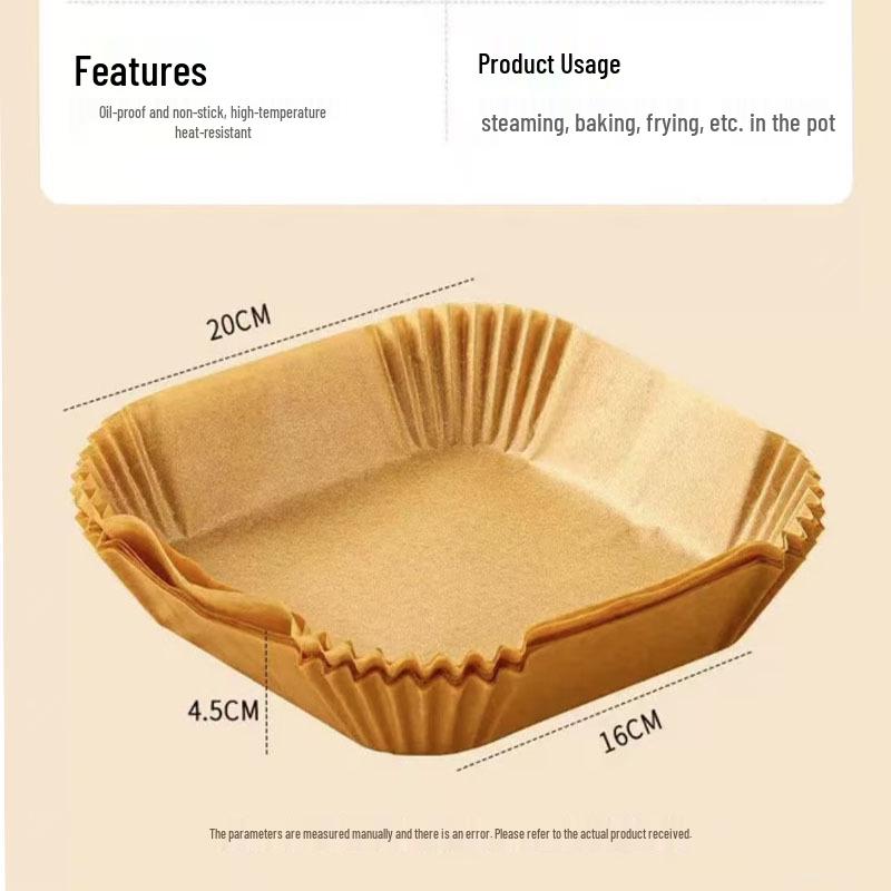 High-Temperature Oil-Absorbing Air Fryer Paper Plate for Baking & Cooking