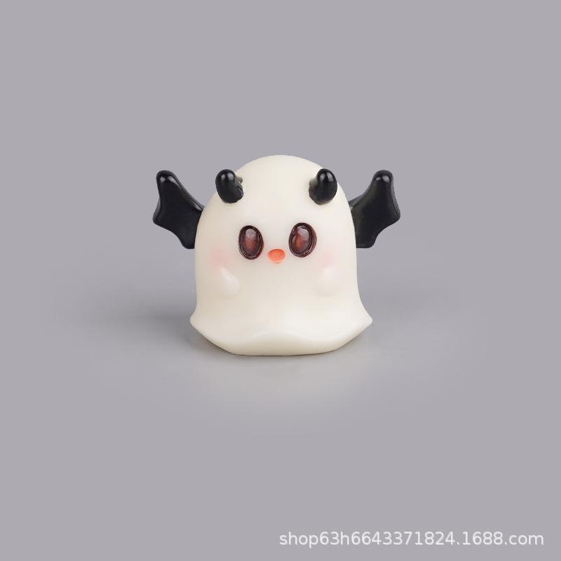 Micro Landscape Halloween Pumpkin Ornament Accessories Small Ornament Resin Ghost Ornament Ornament Landscape
