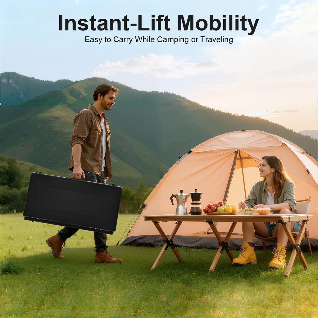 Portable 3 Burner Camping Stove Foldable 4.5KW Grill Lightweight Outdoor Picnic BBQ Cookware for Camping Hiking Garden Party