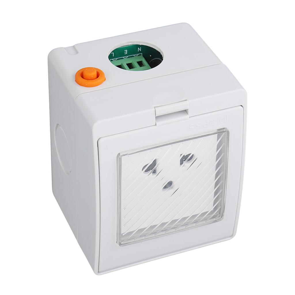 WiFi Smart Socket PC ABS IP55 Waterproof APP Remote Control Power Outlet for Bathroom Outdoor