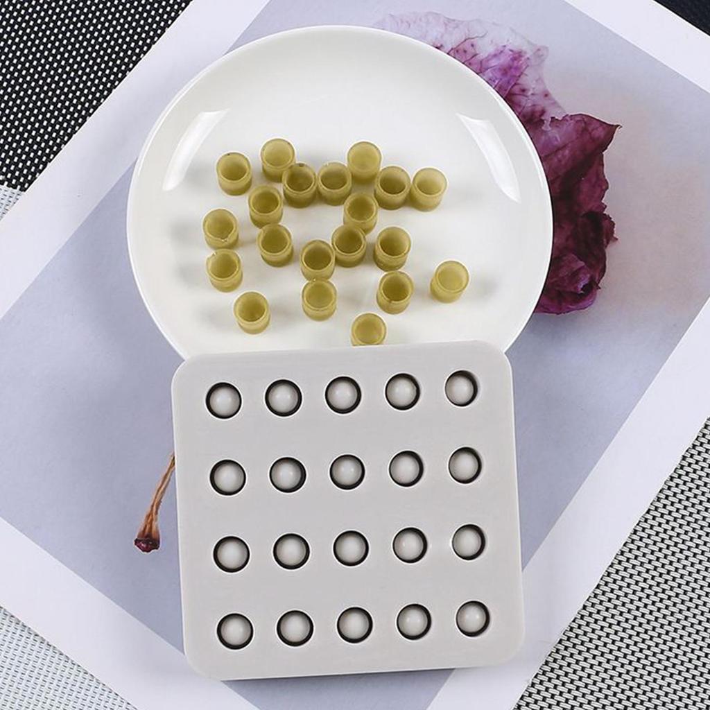 1 Stück Wachskönigin Pfropfbecher Silikonform 20 Löcher Manuelle Imkerei Bienenwachs Königinnenzellenbecher Herstellungsform Imkereiwerkzeug
