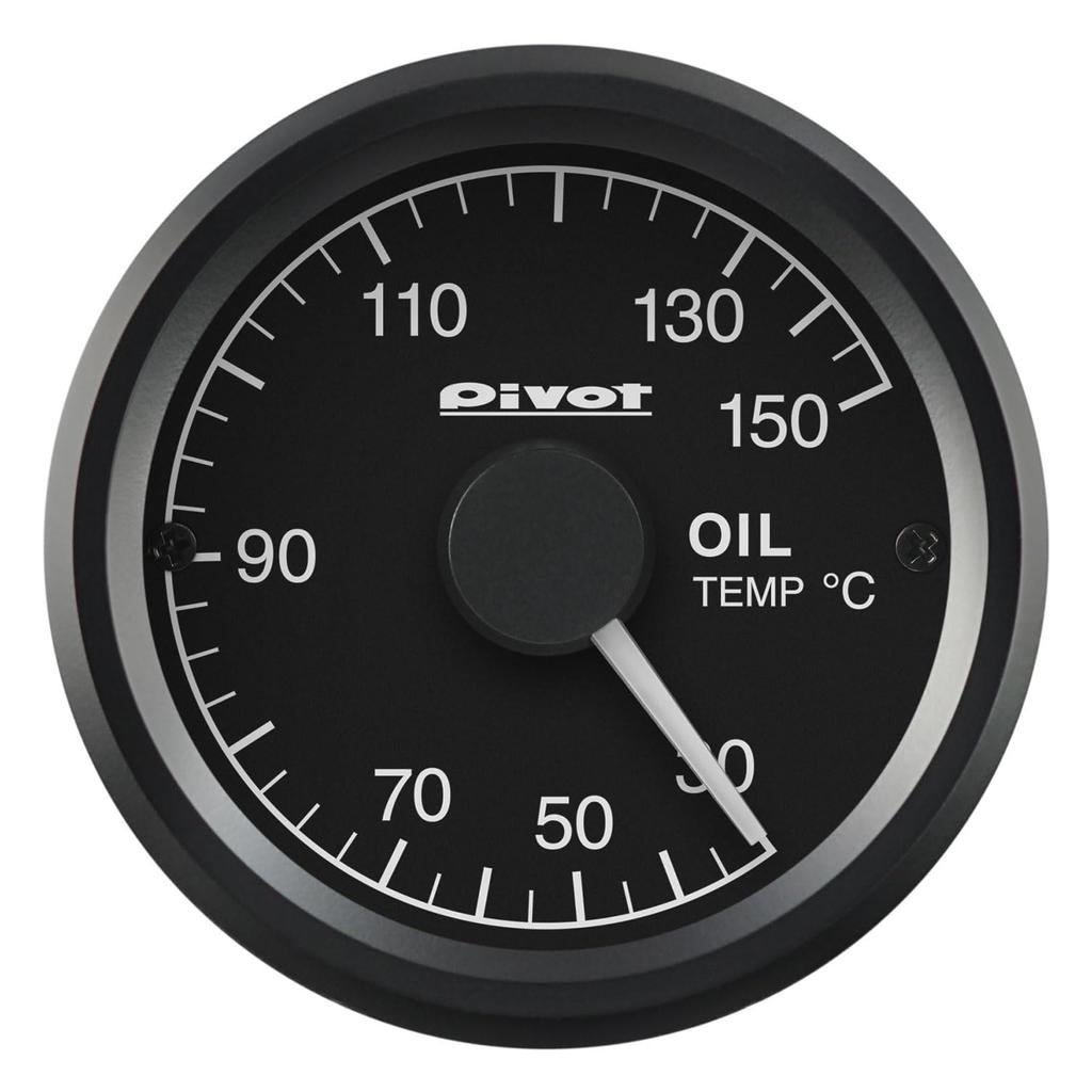 Pivot GT Oil Temperature Gauge with White Lighting GAUGE-52 (GSO-5)