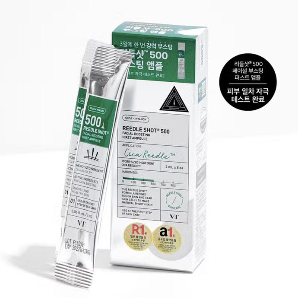 VT Reedle Shot Facial Boosting First Ampoule (Collagen S50, Pro Cica S50, Reedle Shot 100, 300) 2ml X 6ea (Reedle Shot 500) 2ml X 8ea