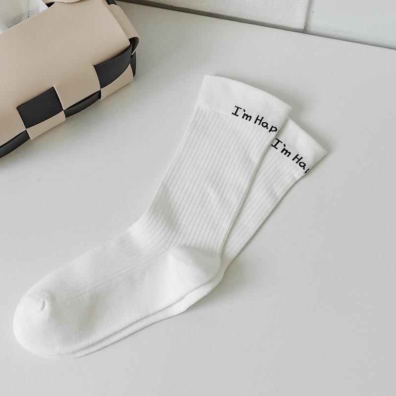 

Женские весенне-осенние модные новые бесшовные гольфы с широким голенищем и высоким паголенком 1 pair белый