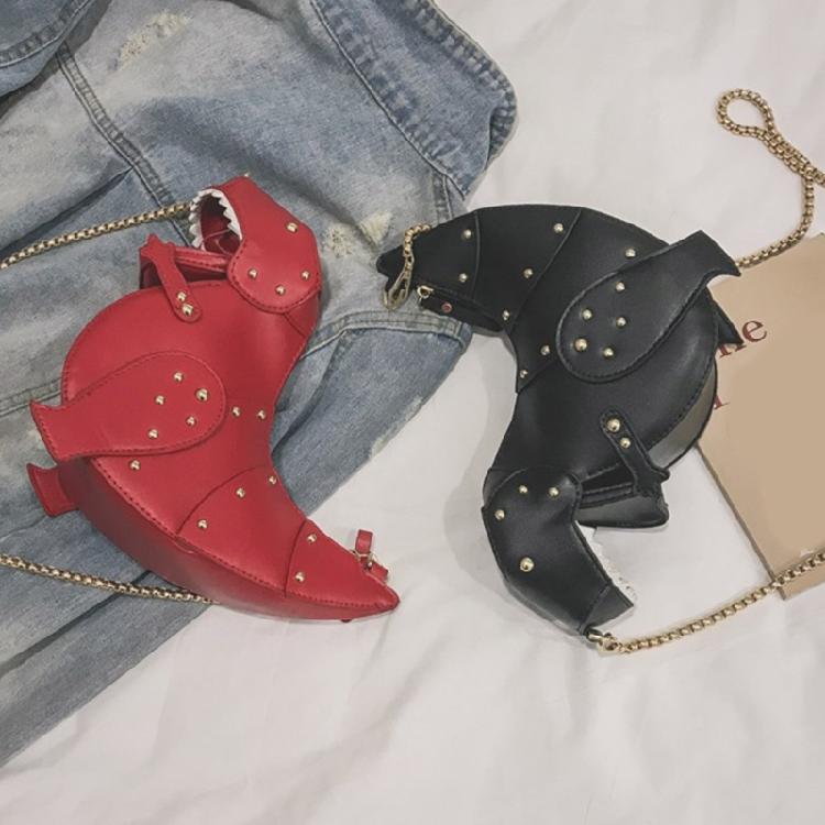 Chic PU Dinosaur Handbag Shoulder Bags Lightweight Crossbody Bag for Girls