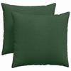 Sofa Cushions 2 Pieces Dark Green 45 X 45 Cm Cord Fabric