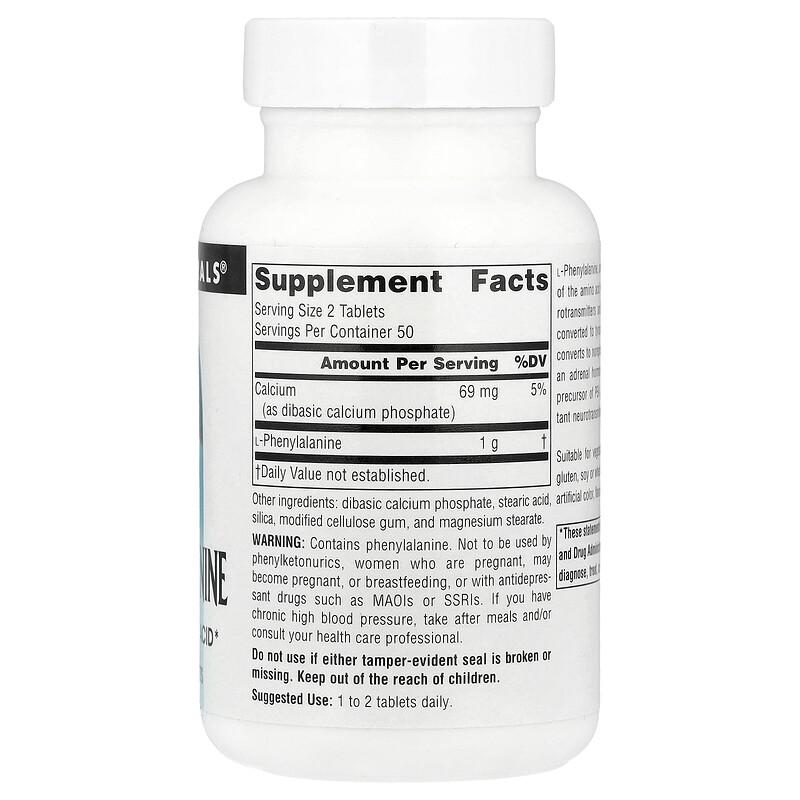 L-Phenylalanine, 100 Tablets