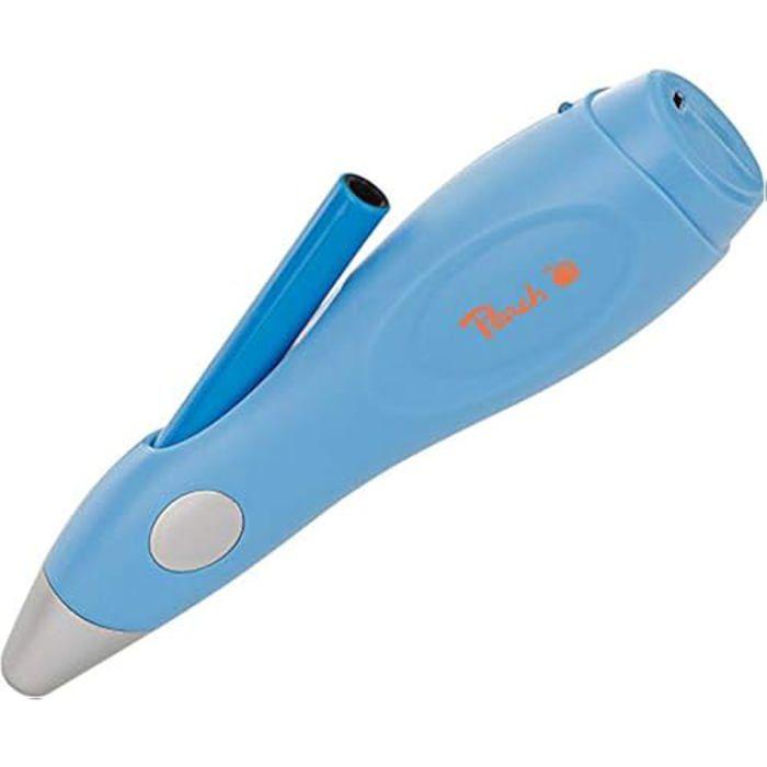 Stylo aérographe électrique - peach - po150 - 12 couleurs - 70 modèles - bleu