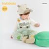 Balabala Infant Faux Two-Piece Long Sleeve Bodysuit Romper