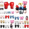 Stylish And Durable Sutent Glitter Children's Boxing Gloves Perfect For Martial Arts Defense Gold Silver)