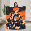 Haikyuu Koc Polarowy Anime Ciepły Koc do Rzucania na Zewnątrz Podróż Pościel