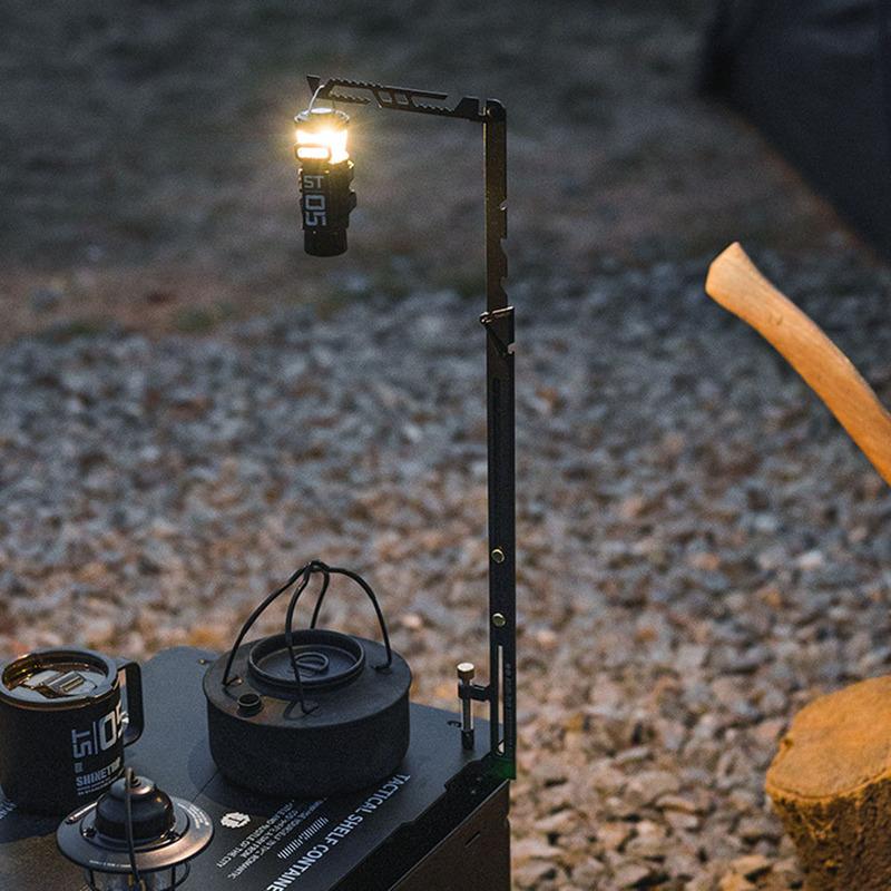 Collapsible Lamp Bracket 8 Adjustable Height Folding Table Lantern Hanger For Table Thickness Less Than 28mm