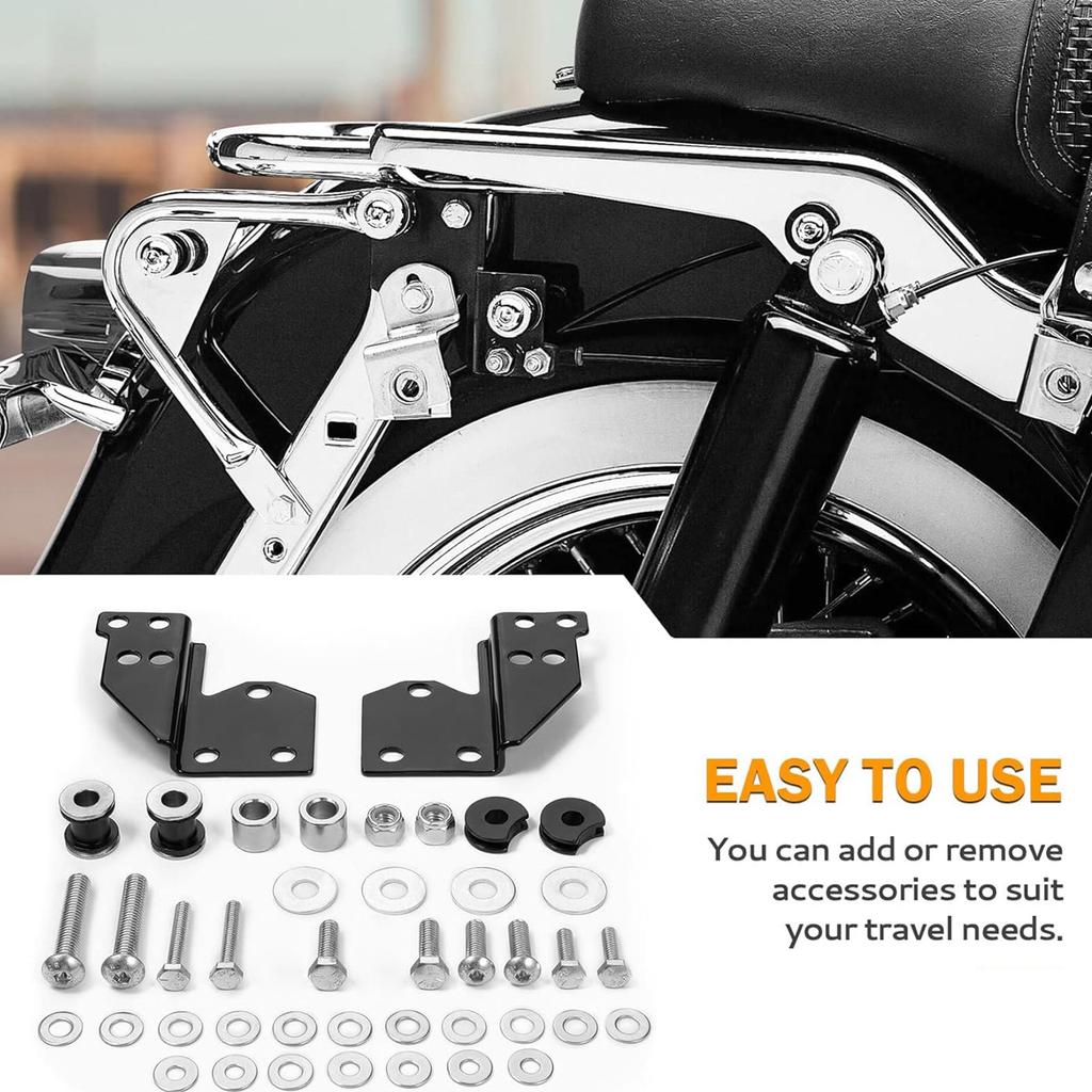Replace 53803-06 Detachable Rear Docking Hardware Kit Motorcycle Accessory for 1997-2008 Motorbike