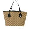 Used 9539 Jolly Tote 211971 7924 Patent Enamel Black GG Canvas Beige Unisex from Japan AUTHENTIC