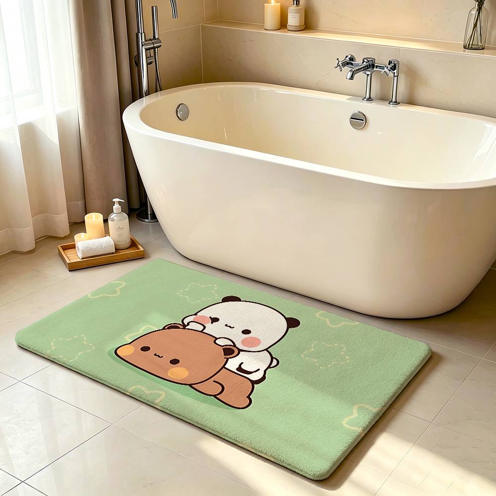 Tappeto Kawaii Yier e Bubus Tappetino Antiscivolo per Bagno Tappetino per Porta Tappetino Decorazione Casa Tappetino per Porta d'Ingresso Tappetino per Porta Resistente ai Graffi