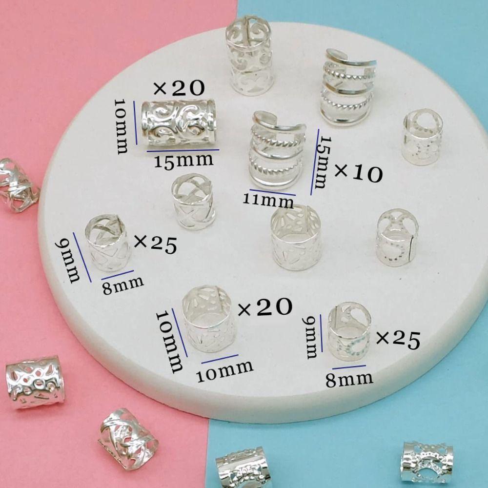 Hair Supplies Dreadlock Hair Rings Spiral Beads Rings Dirty Braid Hair Buckles Ethnic Style