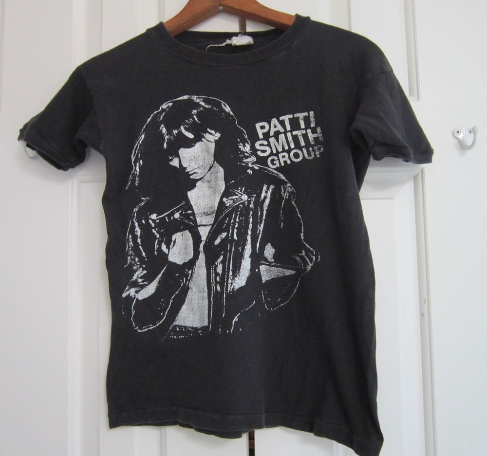 Patti Smith Black Short Sleeve Cotton T-shirt Unisex S5XL Reprint VN1494 S