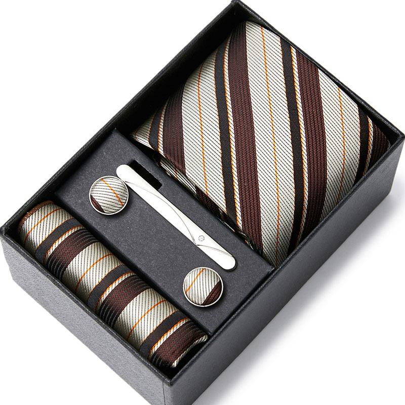 Men's Six-Piece Tie Set for Business and Weddings