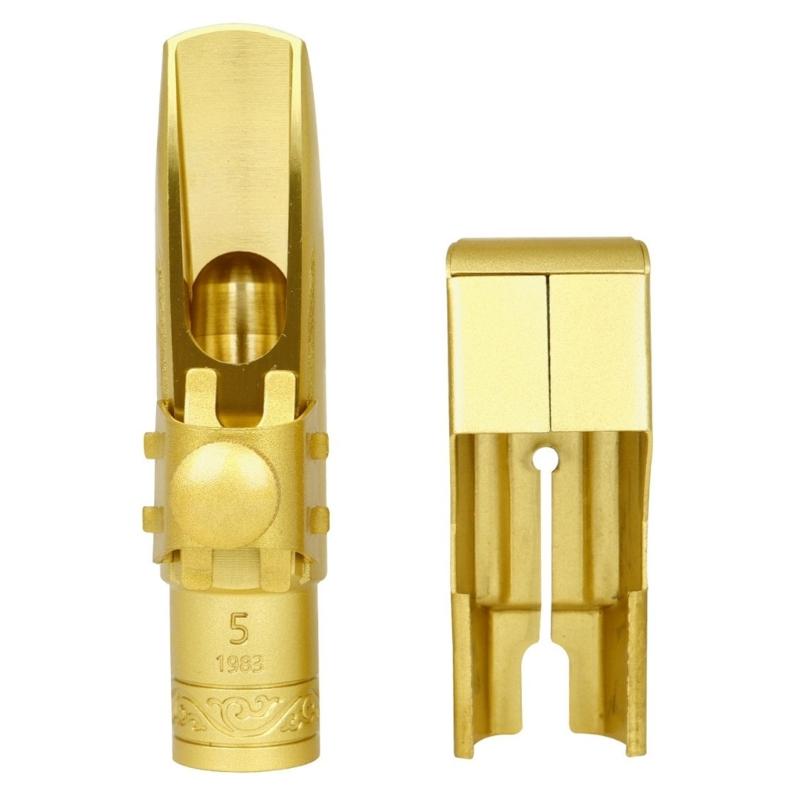 Brass Metal Eb Sax Mouthpieces Altos Saxophone Mouthpiece with Caps and Ligatures for Professionals and Beginners