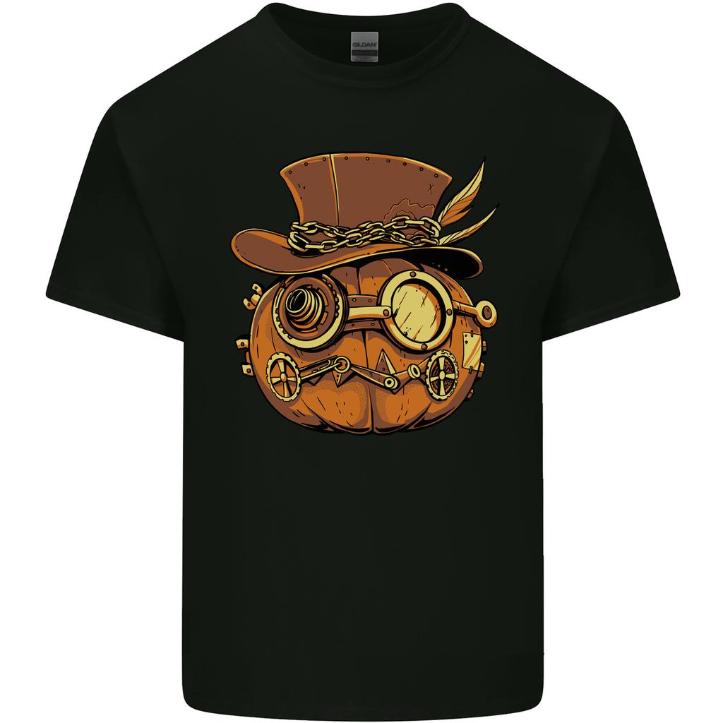 Steampunk Pumpkin Halloween Kids T-Shirt Childrens