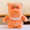 Animal Hippo Stuffed Plush Toy Cartoon Bow Doll Multiple Colors Children Gift