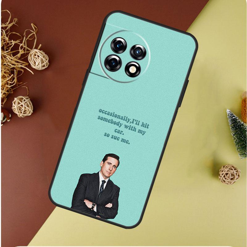 Michael Scott The Office For OnePlus 13 13R 12 12R 11 9 10 Pro 8T 9RT 10T 10R Nord 4 CE 2 3 Lite N20 N30 Phone Case