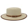 Sun Hats For Women Men Caps Flat Top Wide Brim Straw Hat Summer Beach Casual White Straw Hat Gorras Para Mujer