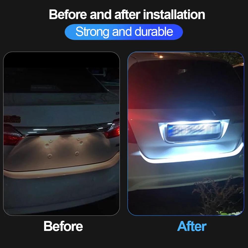 Canbus White LED License Number License Plate Light for Mercedes Benz C-Class S203 E-Class W211 S211 CLS-Class W219 SLK-Class License Plate Lights 2