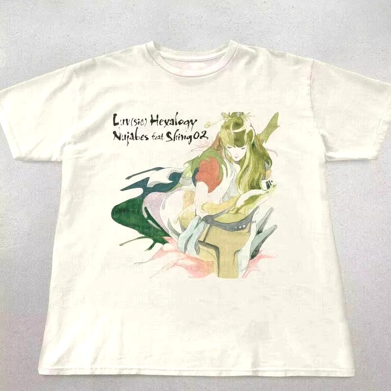 Nujabes Luv Sic Hexalogy Album T-Shirt Hip Hop Graphic Tee Japanese Hip Hop Lover Gift Cotton Tee S разноцветный