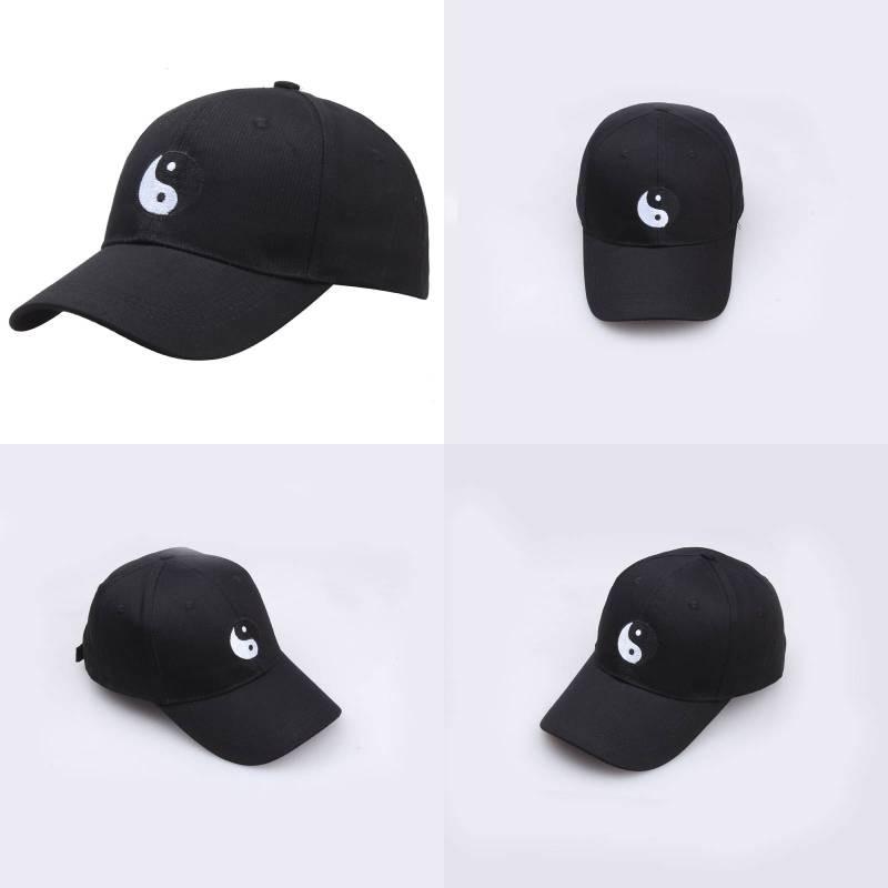 Chi Bagua Tai Pattern Embroidered Baseball Cap Outdoor Sports Casual Hat Men