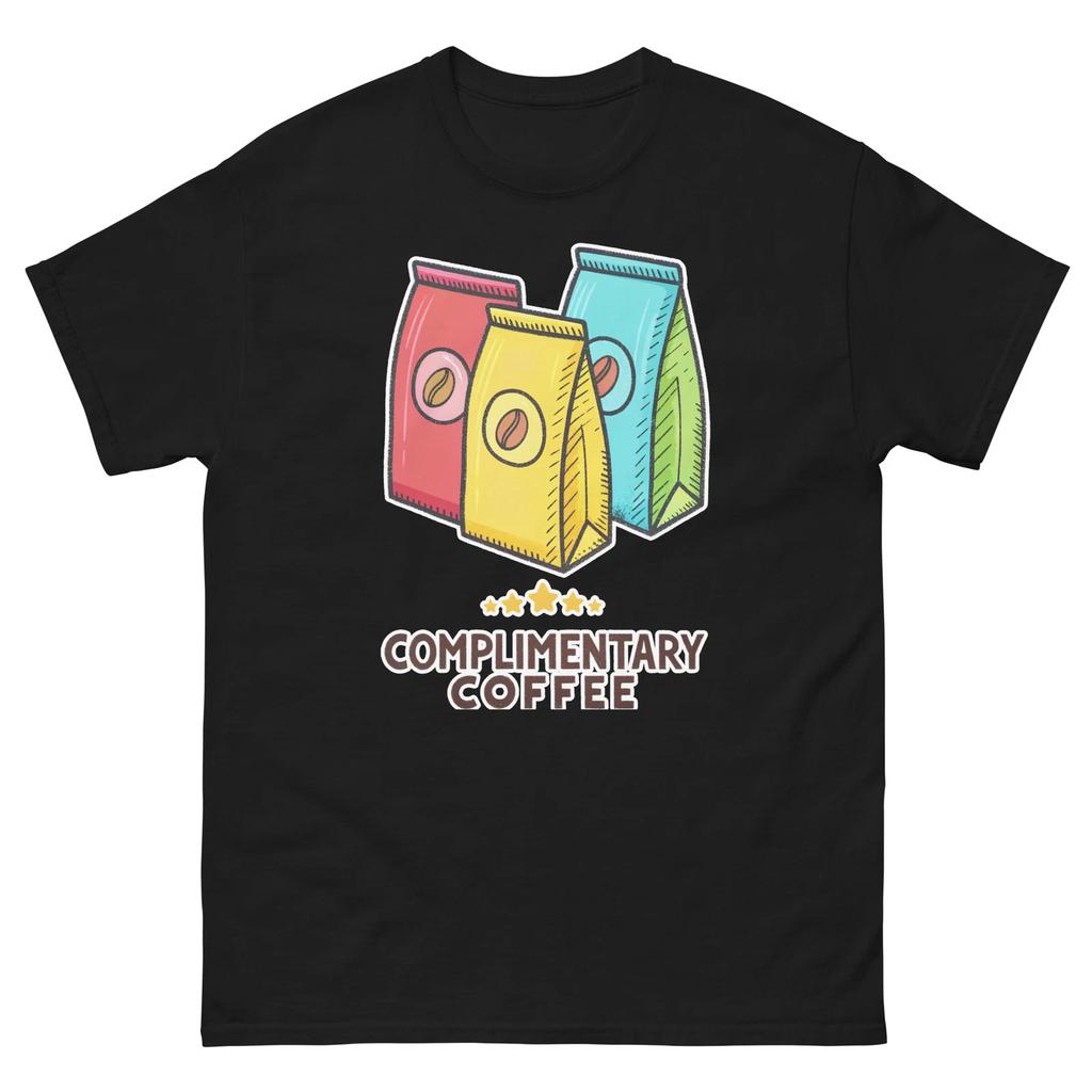Complimentary Coffee Hotel Item Travel Motel T-Shirt