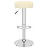Vidaxl Bar Stools, 2 Pcs, Cream, Upholstered In Fabric