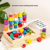 Geometric Stackable Wooden Blocks Educational Toy Kids Brain Play Development