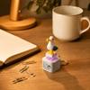 Seagull Shape Keychain with Sound Function Rechargeable Keyboard Key USB Charging Decorative Accessory for Bags and Keys