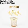 Love Wedding Candle Holders Snowflake Deer Fairy Rotating Candlestick Metal Tray Romantic Home Decoration Christmas Ornament