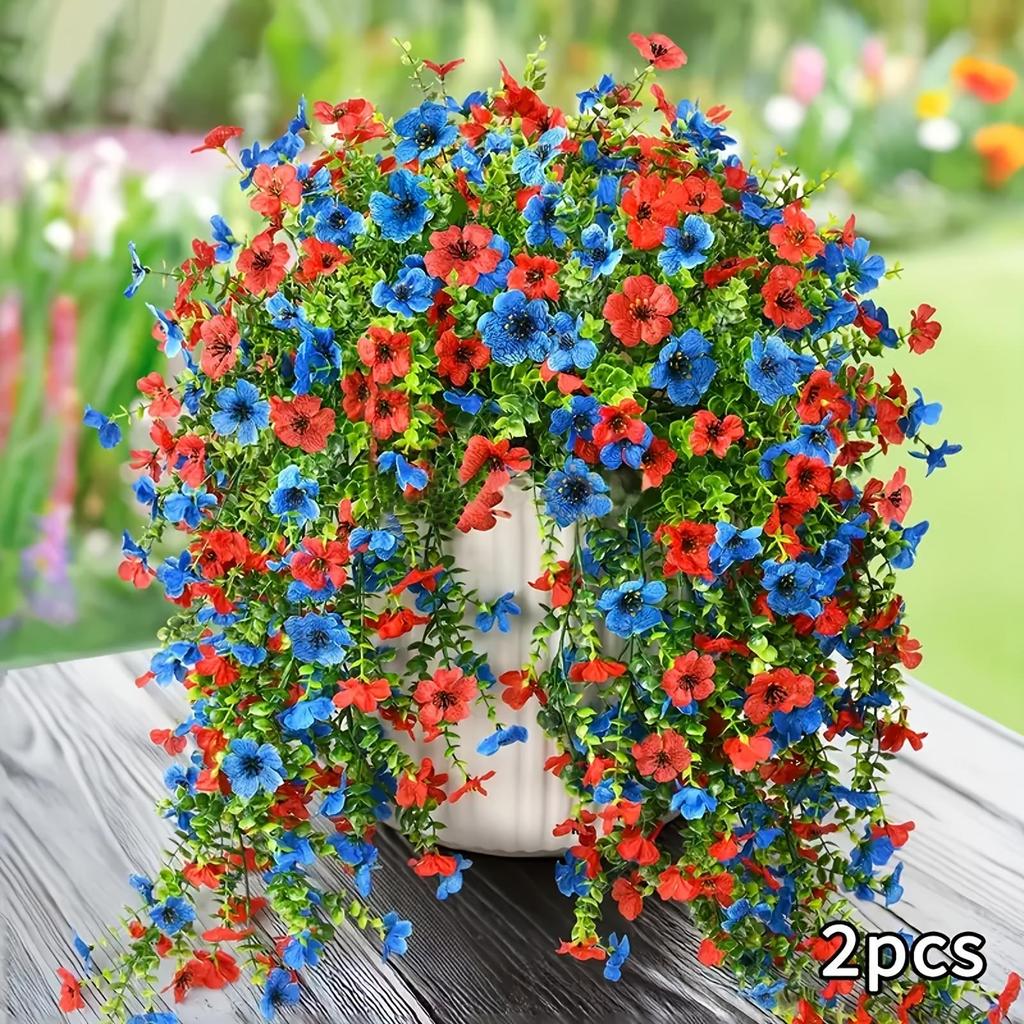 1Pc/2Pcs Exquisite Lebensechte Seide Daisy Hängende Blumen für Im Freien Künstliche Pflanzen Orchidee Blume