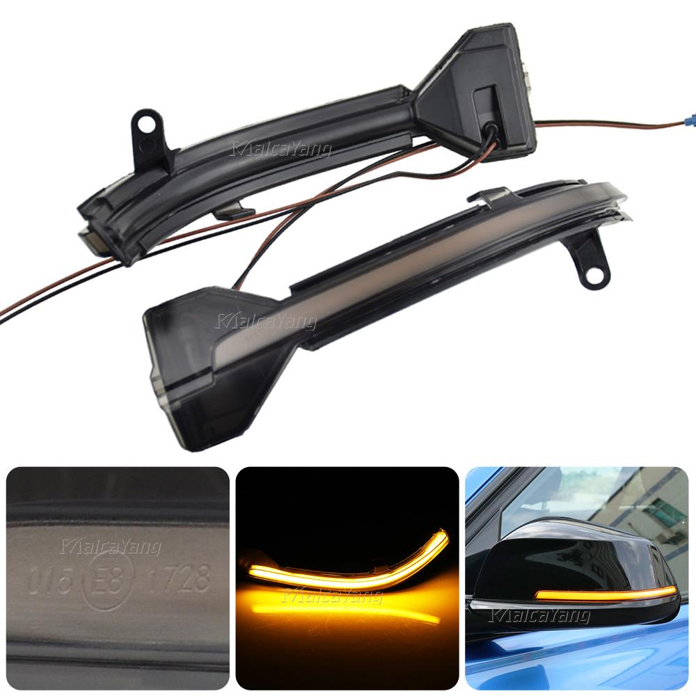 Dynamiczny LED Kierunkowskaz Płynący Woda Migające Światło dla BMW Serii 5 6 7 F10 F11 F07 F06 F12 F13 F01 F02 Akcesoria Samochodowe
