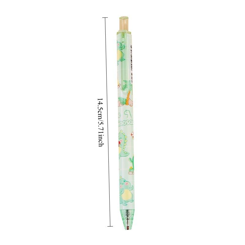 1Pc Cartoon Dinosaur Gel Pen Set Creative Student Press Gel Ink Pen Quick Dry Black Ink Kawaii Office School Girls Stationery Back To School Season