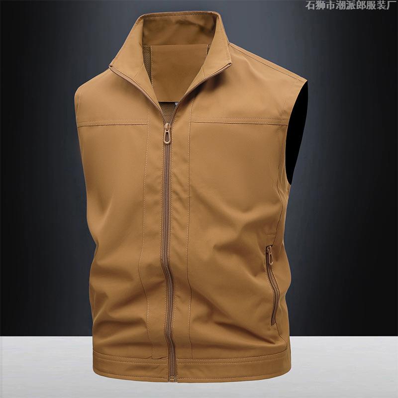 Logo-Prägung kann hinzugefügt werden, Herren-Outdoor-Angelbekleidung, lässige Weste, vielseitige einfache wasserdichte Frühlings- und Herbstjacke für Paare