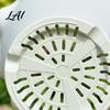 Drainage Pot with Saucer Wavy Edge Planter Saucer Thickened Flower Succulent Tray Holes Modern Plant for Indoor Outdoor Plants Round Garden Holder