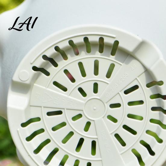 Drainage Pot with Saucer Wavy Edge Planter Saucer Thickened Flower Succulent Tray Holes Modern Plant for Indoor Outdoor Plants Round Garden Holder