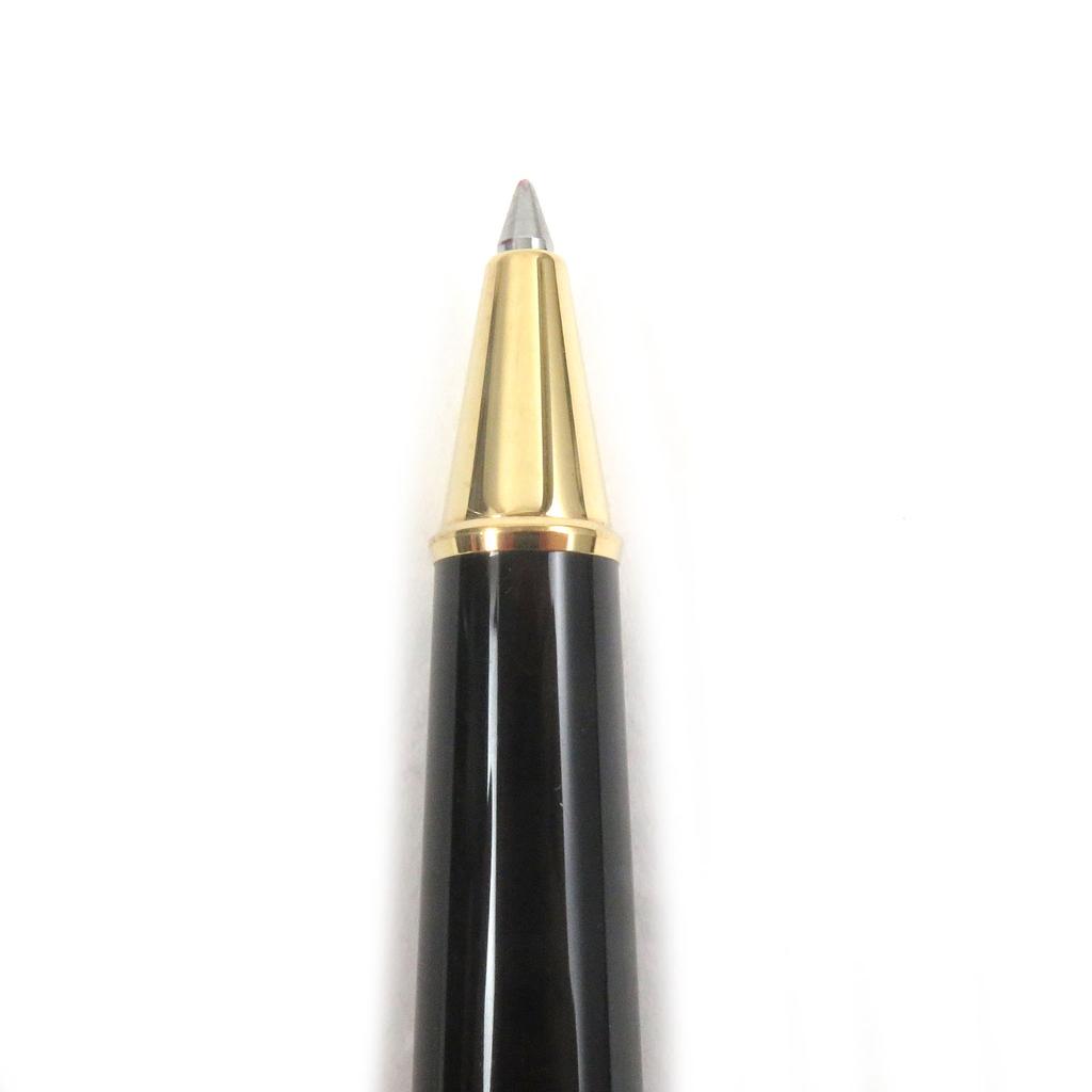 Excellent MONTBLANC Ballpoint pen Meisterstck Classic Cap type Black gold mens Used