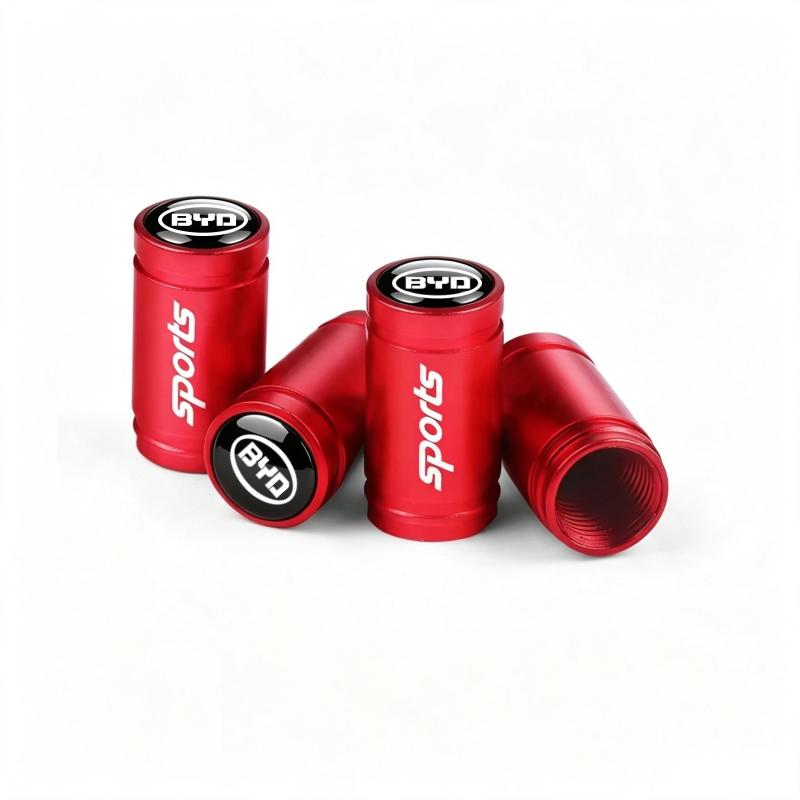 4Pcs Aluminum Alloy Car Tire Valve Stem Caps For BYD Seal U Dolphin Mini Sealion 7 Song Pro ATTO 3 Yuan UP Dolphin Seal 5 Stem Caps1