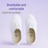 Unisex White Canvas Gymnastics and Performance Shoes