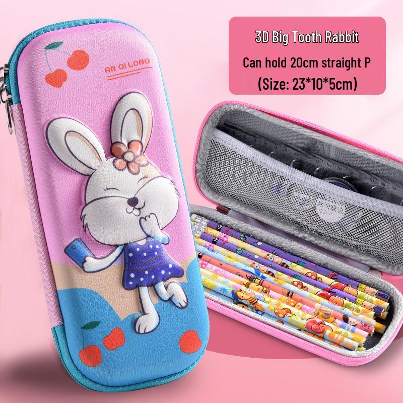 3D Cartoon Multifunctional Pencil Case for Kids - Large Capacity Pencil Box for Boys & Girls