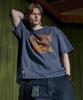 MAGOODGAN Swagver 3592 Anchor Oversized Dark Blue Short Sleeve Tee