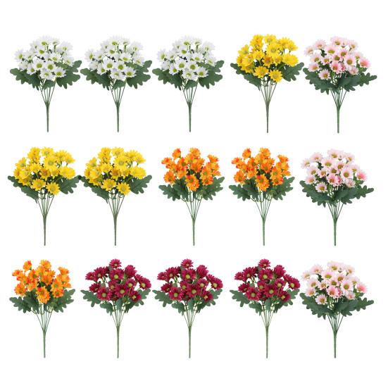 3/15 st Konstgjord blomma 7 grenar UV-beständig Falsk plastblomma Hem Bröllop