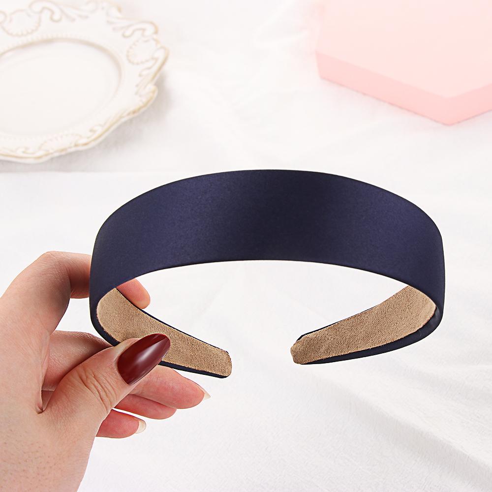 Fashion Satin Women Alice Hair Band Wide HeadBand Fabric Hair Hoop